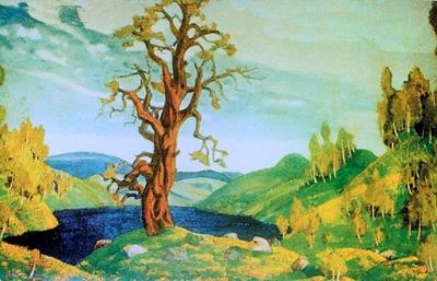 La Sagra della Primavera !! Bozzetto di scenografia, Roerich, 1912. Fonte Wikipedia.jpg